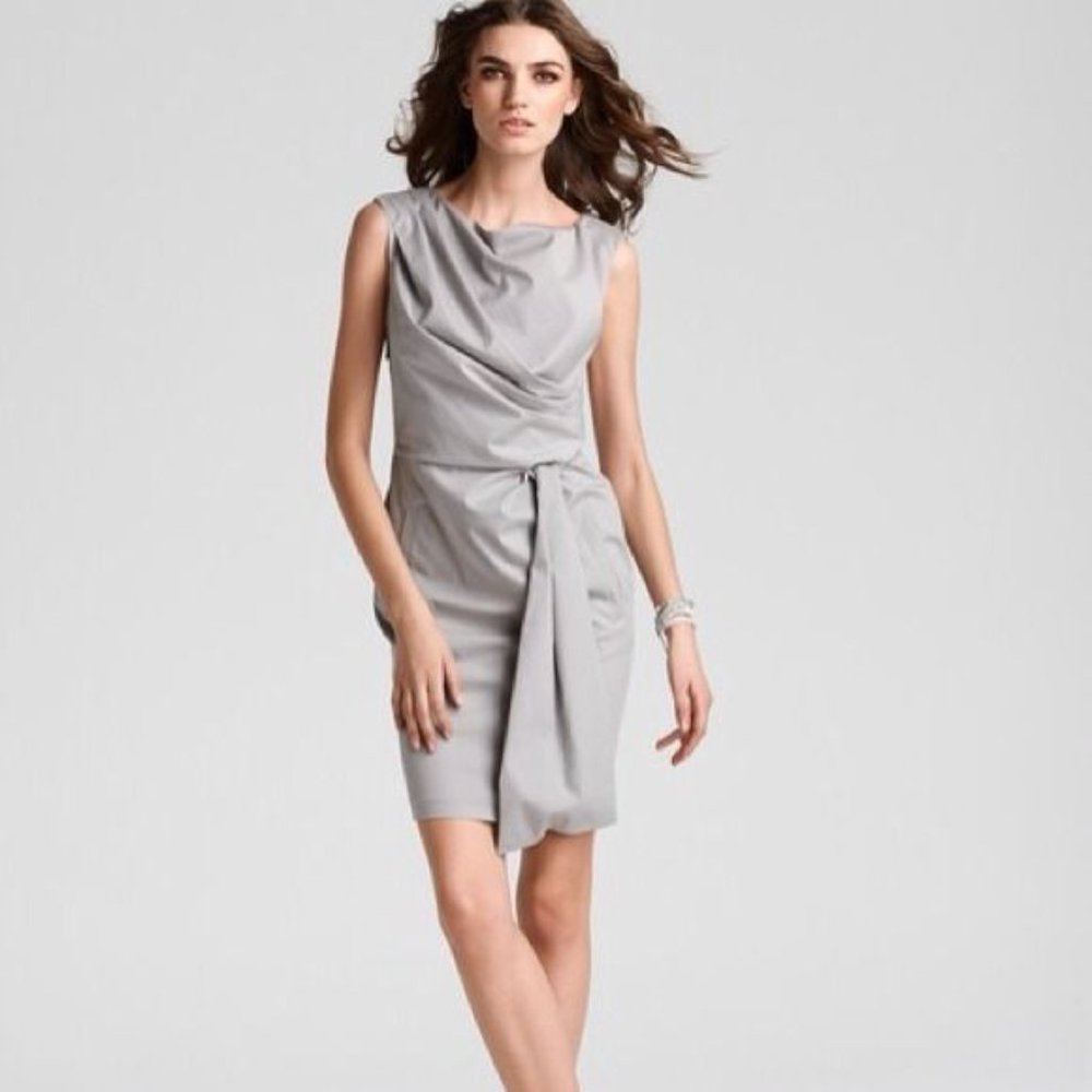 DVF sleeveless dress with sash detail size…